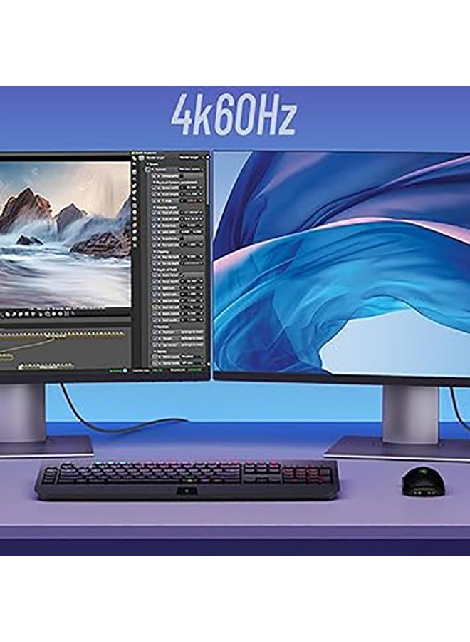 MOWSIL USB4 Cable forThunderbolt 3 Cable 1Mtr,20Gbps with 100W Fast Charging and 4K@60Hz Video,USB4 Cable - 1Mtr - Image 2
