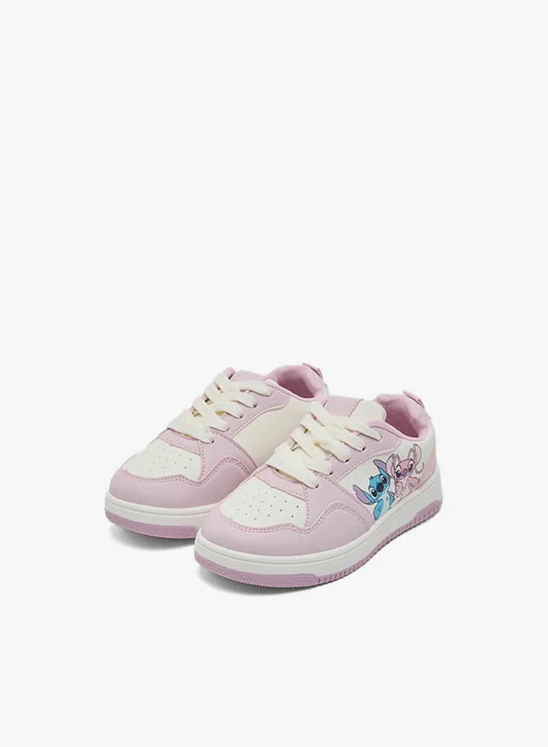 أر أند بي Stitch Print Lace Up Sneakers