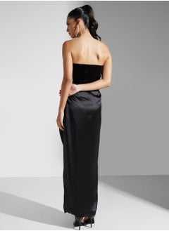 True Decadence Bandeau Draped Maxi Dress  - Image 2