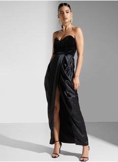 True Decadence Bandeau Draped Maxi Dress  - Image 4