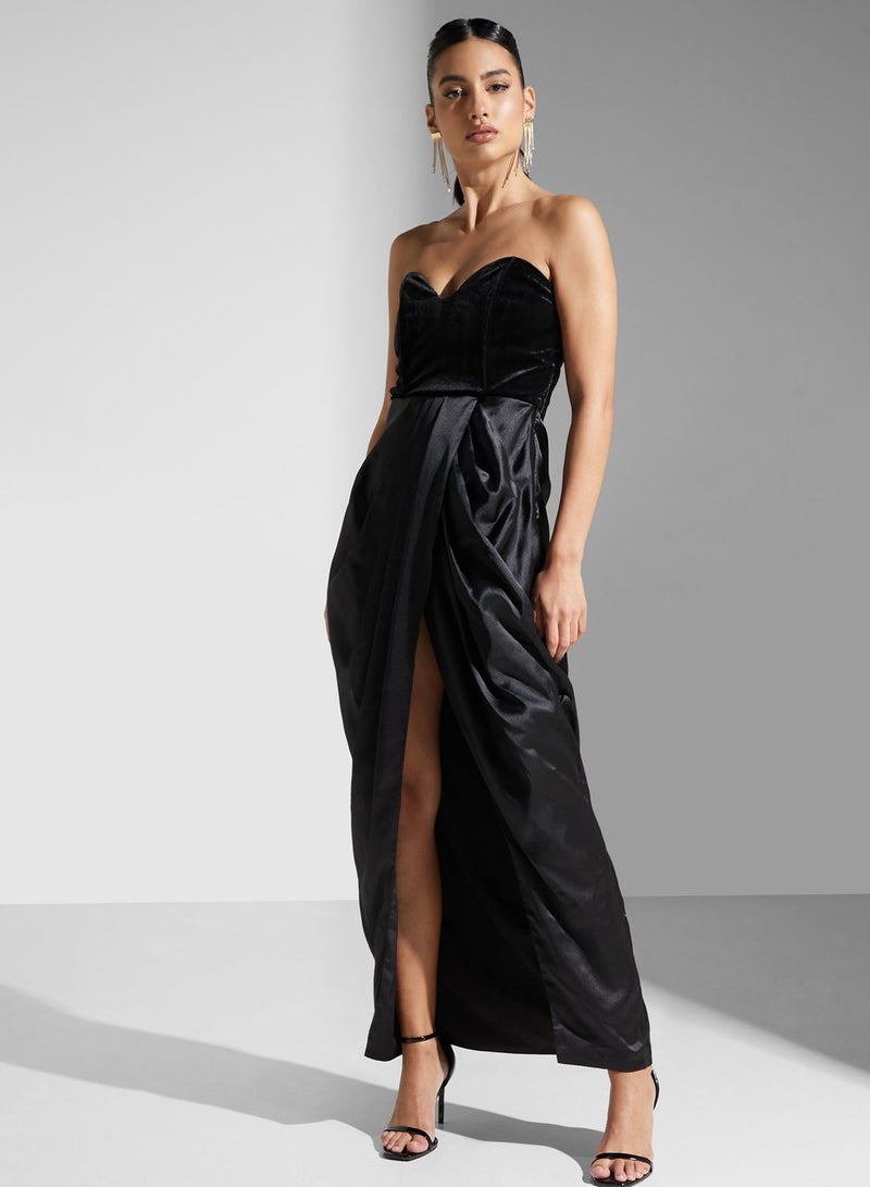 True Decadence Velvet Bodice Dress  - Image 4