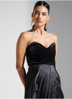 True Decadence Bandeau Draped Maxi Dress  - Image 3