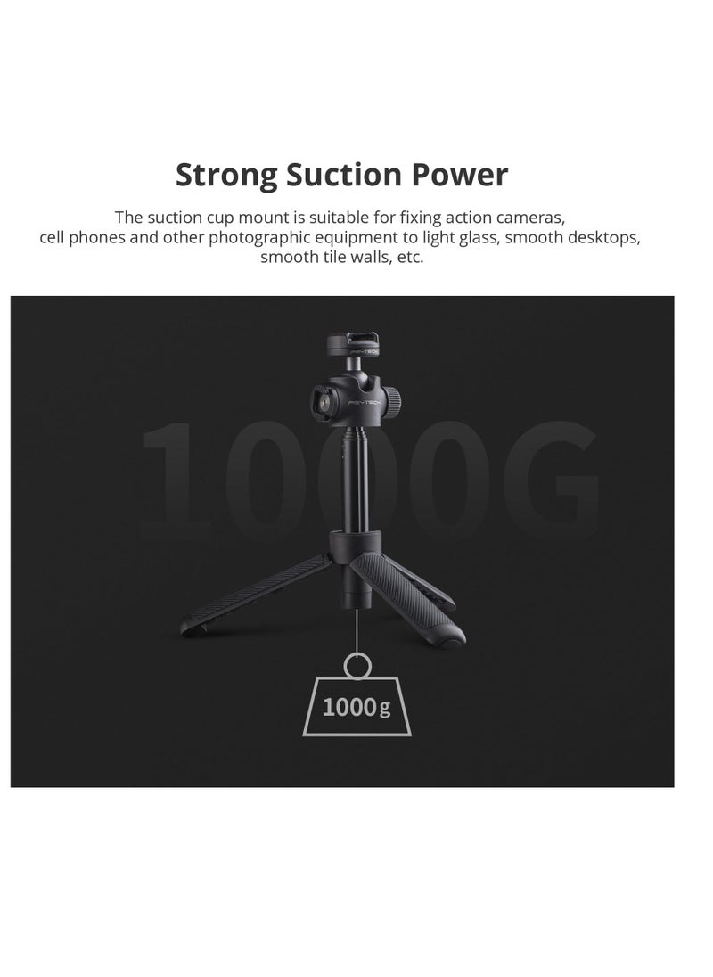 Excefore - Action Camera Extension Pole Tripod with Quick-Release Design, Flexible Small Tripod Travel for OSMO Action 4 3 2, OSMO Pocket 2, Gopro Hero 11 10 9 8, ONE RS R X3, XiaoYi, Feiyu Action Camera - Image 1