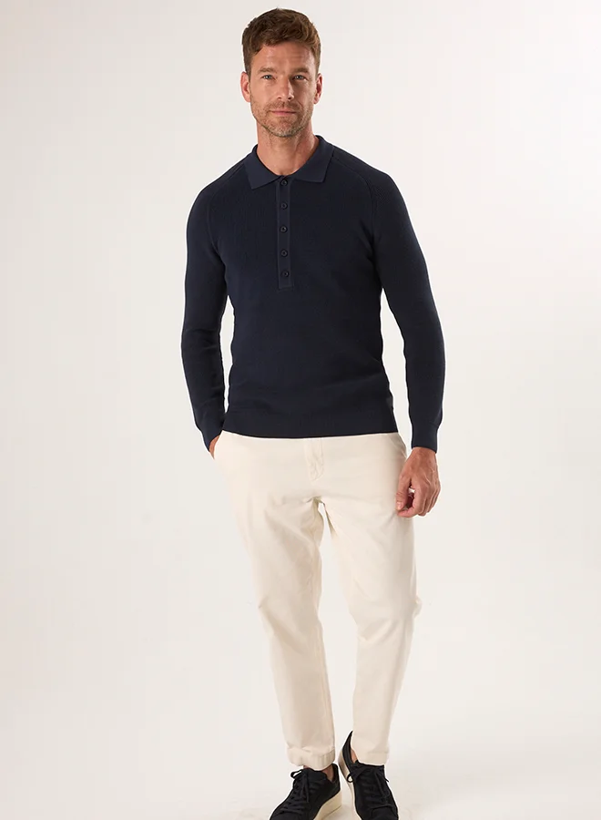 فيليكس هاردي Polo Neck Buttoned Pullover