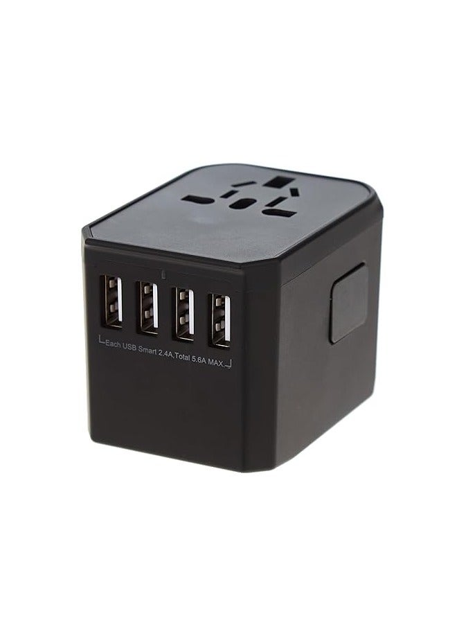 general Universal Travel Adapter with 4 Ultra-Fast USB Port and 1 Ultra-Fast USB Type C Port and Power Socket Worldwide Plugs UK EU US AU Auto Switch - Image 3