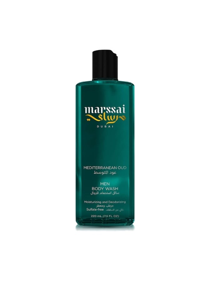 Body Wash - Men, Mediterranean Oud - 220 ml , UAE
