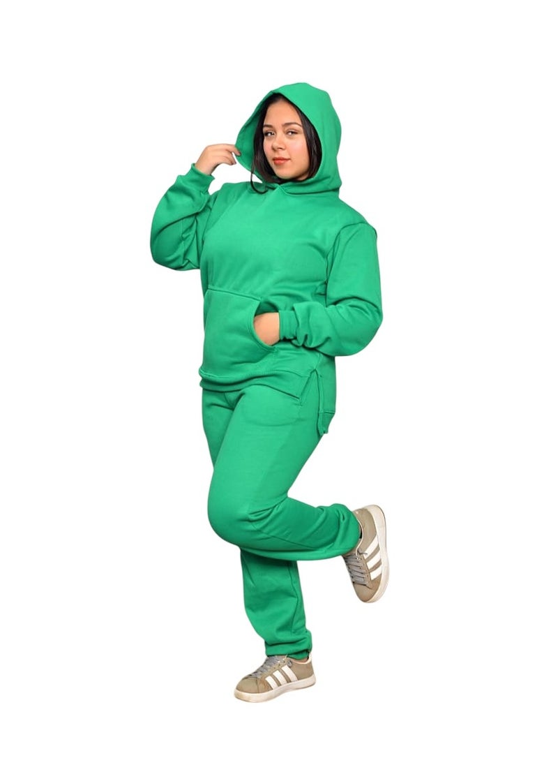 Generic - 💚 A suit consisting of a hoodie and comfortable and elegant cotton pants 💚  Modern design that suits all times. High quality cotton for all-day comfort. Now available in distinctive colors! size M - Image 1