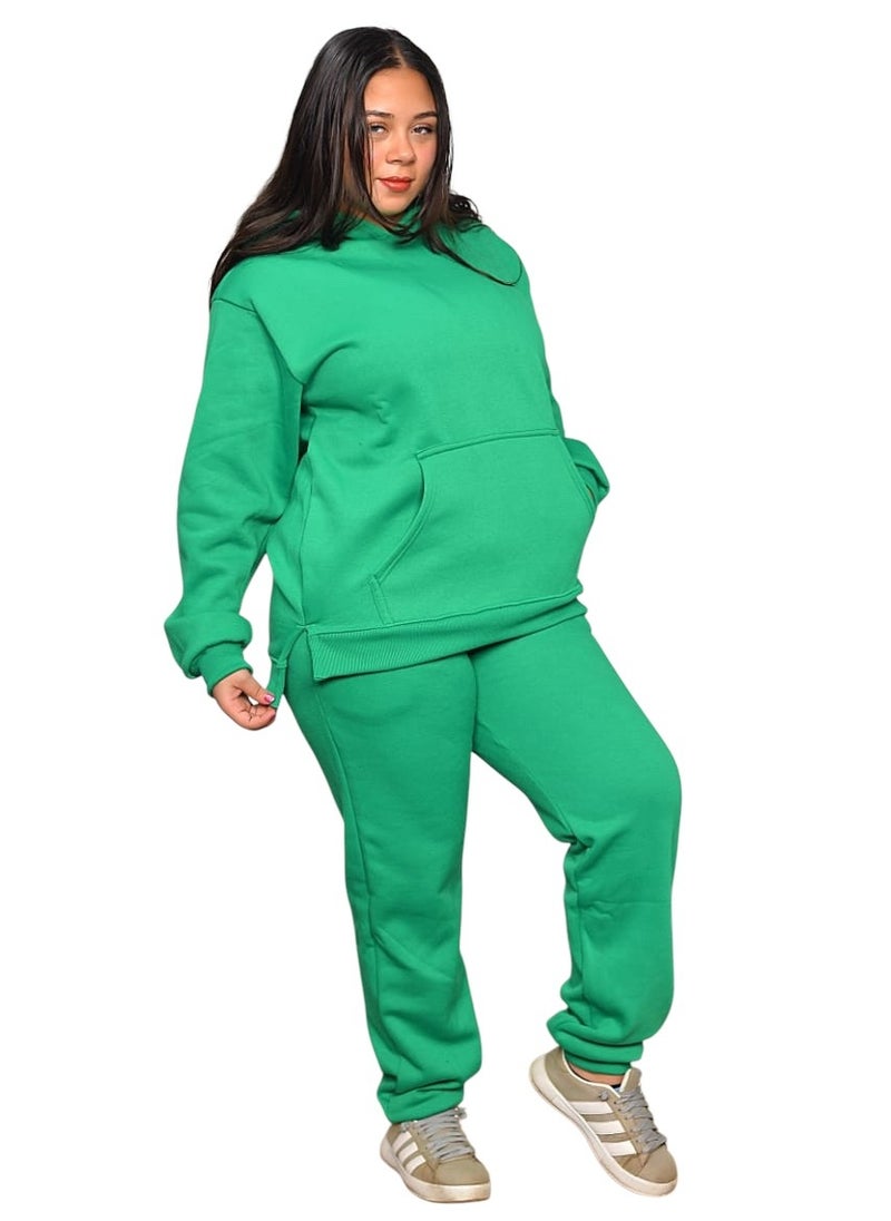 Generic - 💚 A suit consisting of a hoodie and comfortable and elegant cotton pants 💚  Modern design that suits all times. High quality cotton for all-day comfort. Now available in distinctive colors! size M - Image 1