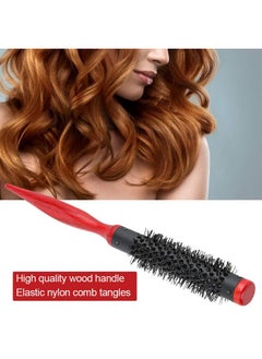 Sonew Roller Comb For Men And Women Nylon Bristles Round Salon Hair Styling Brush Comb For Blow Drying Curling Straightening(0.7In)  - Image 4