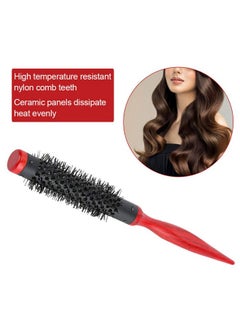 Sonew Roller Comb For Men And Women Nylon Bristles Round Salon Hair Styling Brush Comb For Blow Drying Curling Straightening(0.7In)  - Image 3