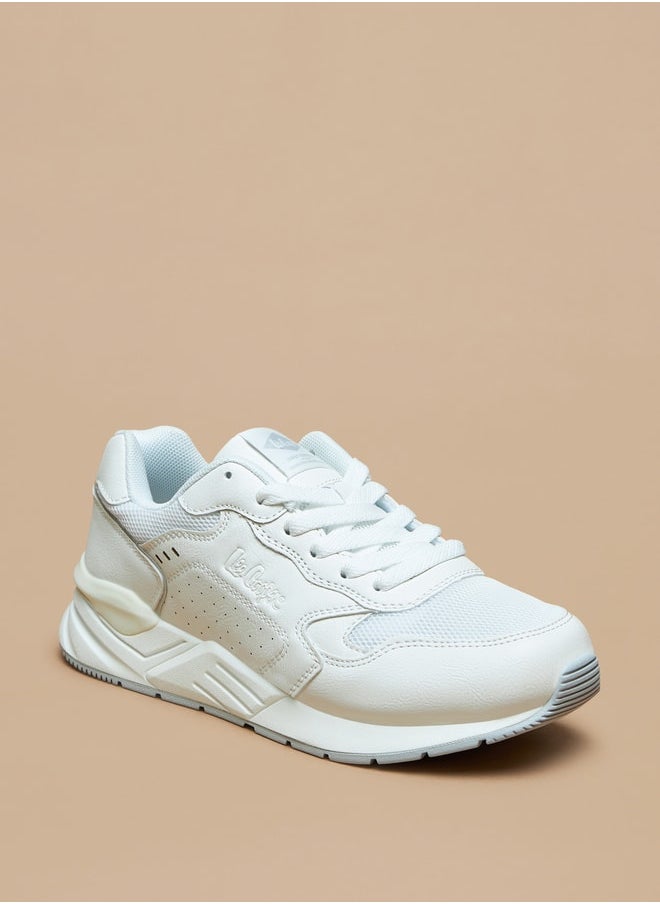Lee Cooper - Women's Panelled Low Ankle Lace-Up Sneakers - Image 1