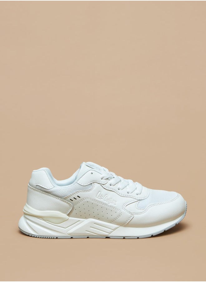 Lee Cooper - Women's Panelled Low Ankle Lace-Up Sneakers - Image 1