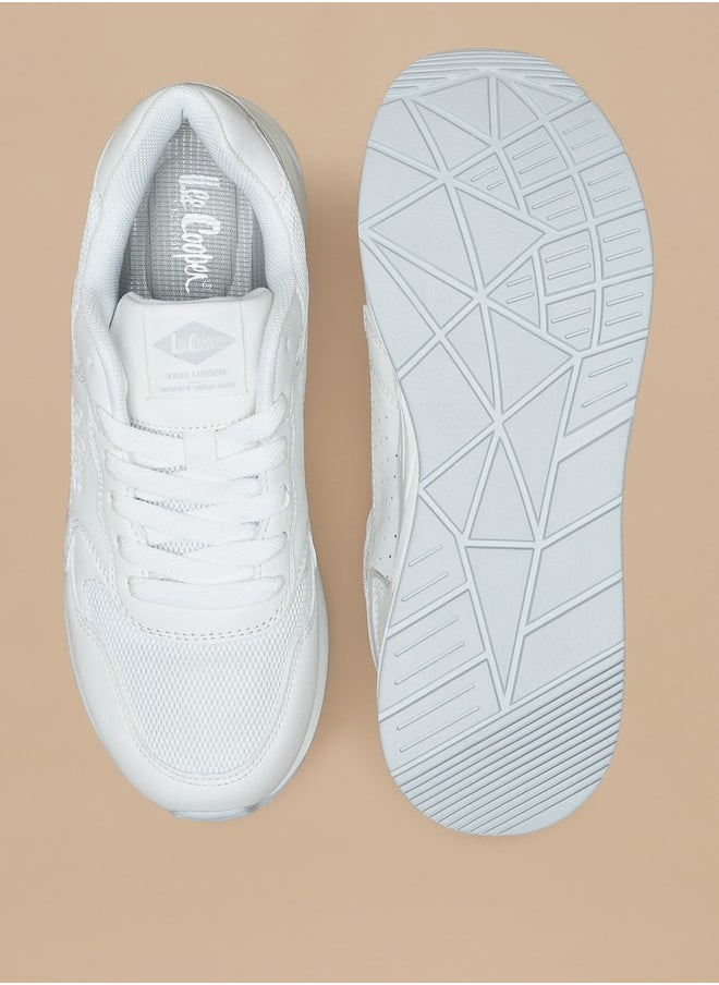Lee Cooper - Women's Panelled Low Ankle Lace-Up Sneakers - Image 1