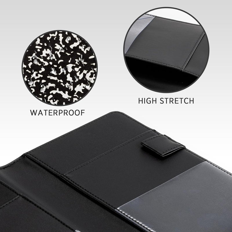 CoBak Server Book – Compact Organizer with Clear and Money Pockets, Pen Holder, Fits Apron Perfectly, Leather Waitress Book - Image 4