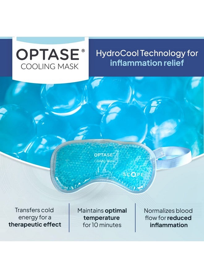 Optase Cooling Gel Eye Mask For Seasonal Inflammation Relief With Hydrocool Technology Cold Eye Compress For Puffy Eyes Symptom Relief Eye Gel Mask For Dry Eyes - Image 4