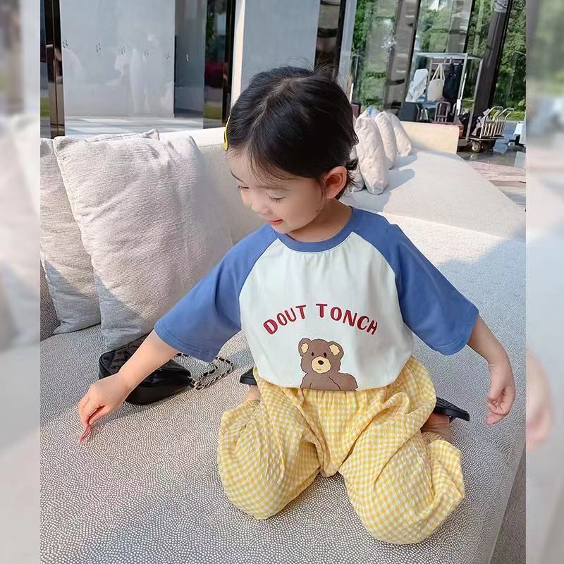 Boys' Holiday Sunscreen Pants Children's Vintage Floral Summer All-match Anti-mosquito Pants Summer Printed Mid-waist Beach Pants - Image 5