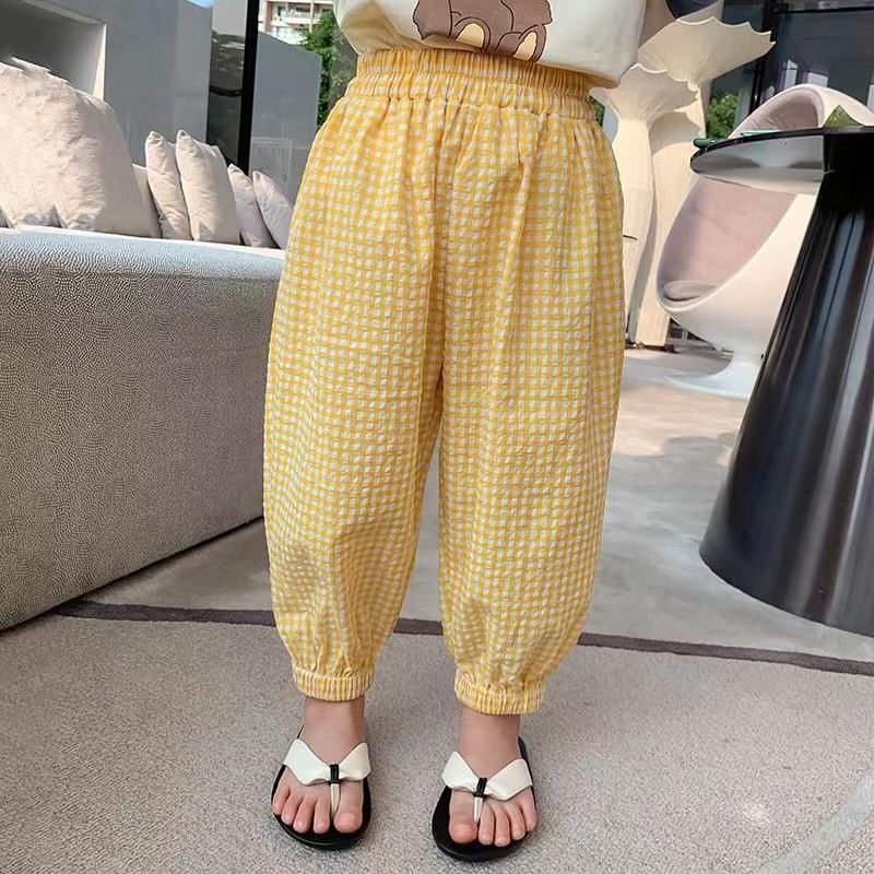 Boys' Holiday Sunscreen Pants Children's Vintage Floral Summer All-match Anti-mosquito Pants Summer Printed Mid-waist Beach Pants - Image 1