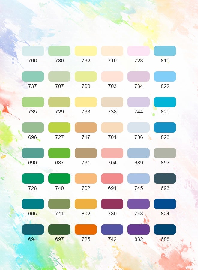 GuangNa Acrylic Paint Pens, Soft Brush Tip Acrylic Markers, 48 Colors Ideal for Canvas, Rock Painting, Wood, Stone, Glass, Ceramic, Fabric Painting, DIY Crafts - Image 2