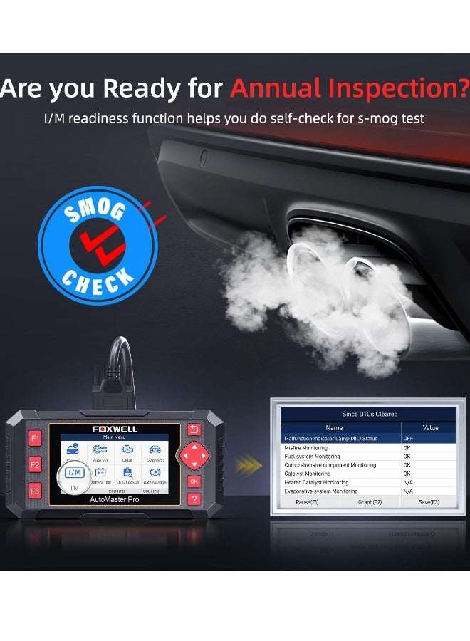 Foxwell Car Scanner NT604 Elite OBD2 Scanner ABS SRS Transmission, Check Engine Code Reader,Diagnostic Scan Tool with SRS Airbag Scanner, Car Diagnostic Scanner for All Cars with Battery Test - Image 5