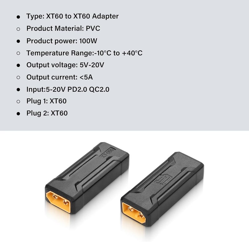 SinLoon محول موصل XT60 ذكر إلى ذكر من SinLoon - عبوة 2 - Image 5