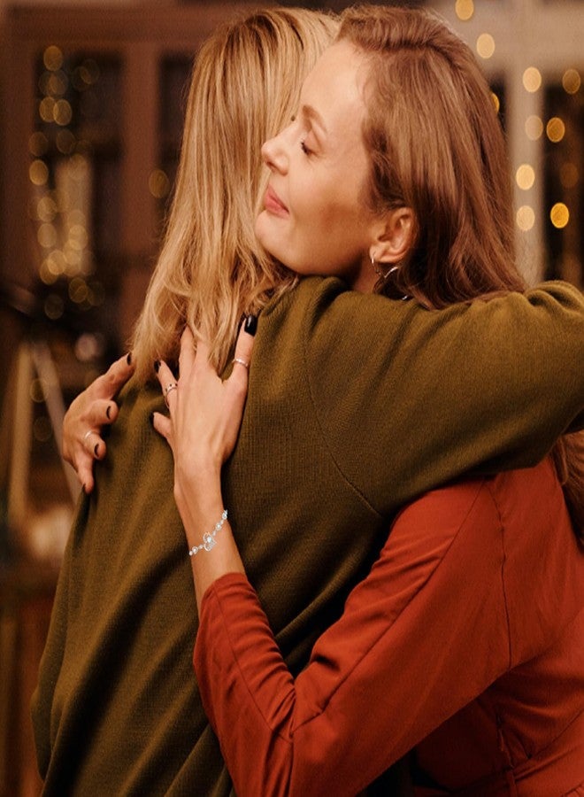 FANCIME Mom Birthstone Bracelet for Women Opal Rose Heart Bracelet Mothers Day October Jewelry Gifts for Grandmother Wife, 9 Inches Adjustable - Image 5