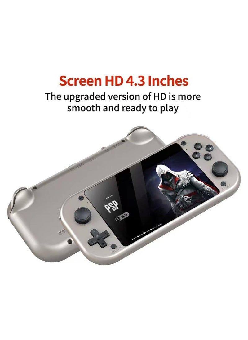 Generic - M17 Retro Game Handheld Console - 4.3 Inch 480x272 LCD Screen | 64G/128G Emuelec Video Game Player with 20,000+ / 30,000+ Games | Portable Classic Gaming Console with Built-In Emulator for NES, SNES, Sega, GBA & More - Image 1