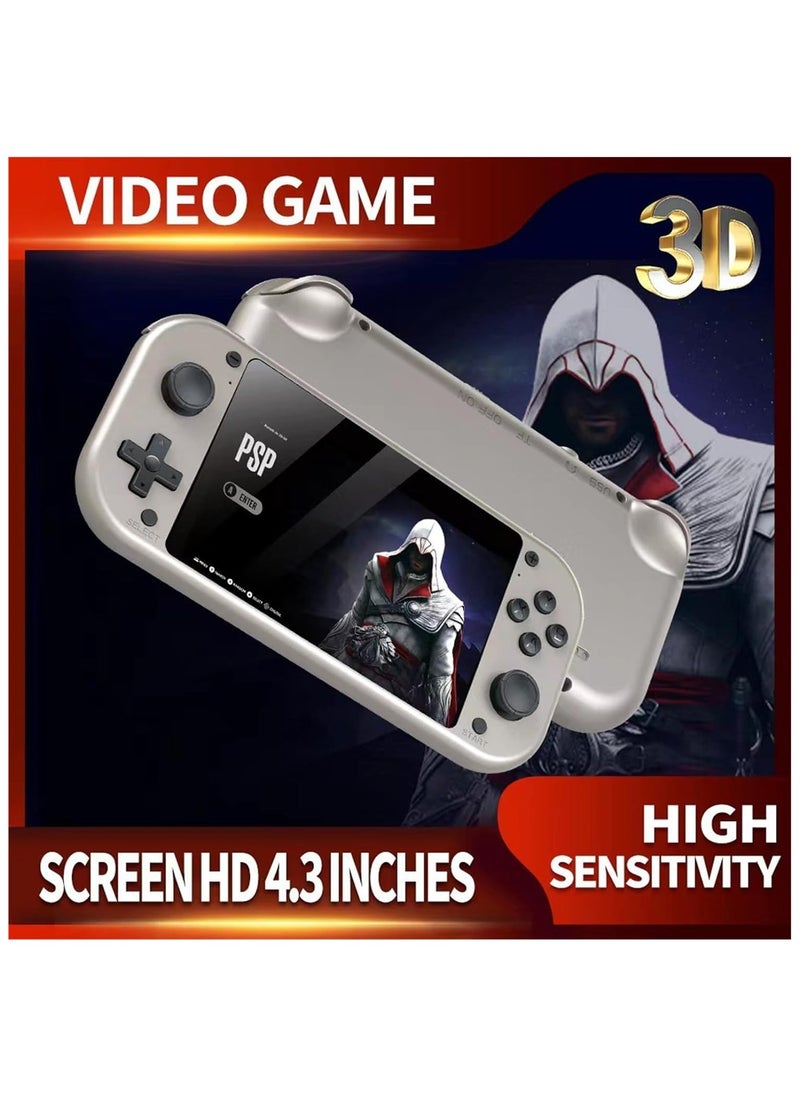 Generic - M17 Retro Game Handheld Console - 4.3 Inch 480x272 LCD Screen | 64G/128G Emuelec Video Game Player with 20,000+ / 30,000+ Games | Portable Classic Gaming Console with Built-In Emulator for NES, SNES, Sega, GBA & More - Image 1