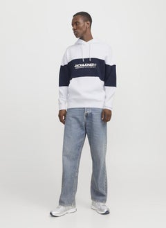JACK & JONES Graphic Print Pocket Detait Pull Over Hoodie  - Image 4