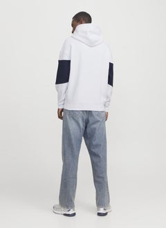 JACK & JONES Graphic Print Pocket Detait Pull Over Hoodie  - Image 2