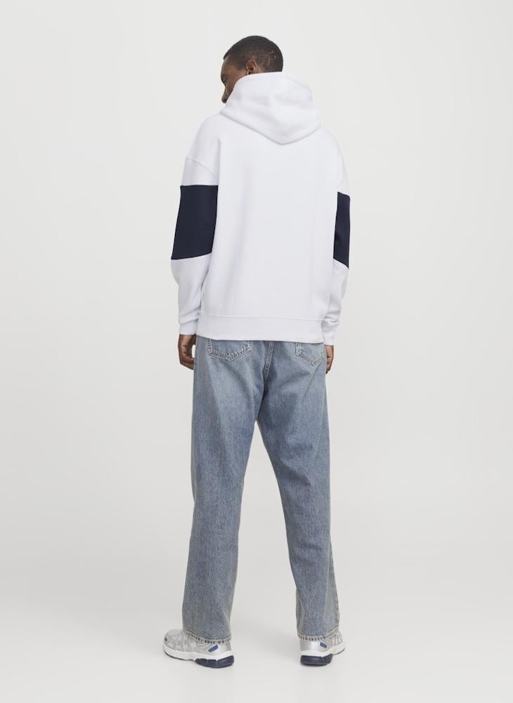 JACK & JONES Graphic Print Pocket Detait Pull Over Hoodie  - Image 2