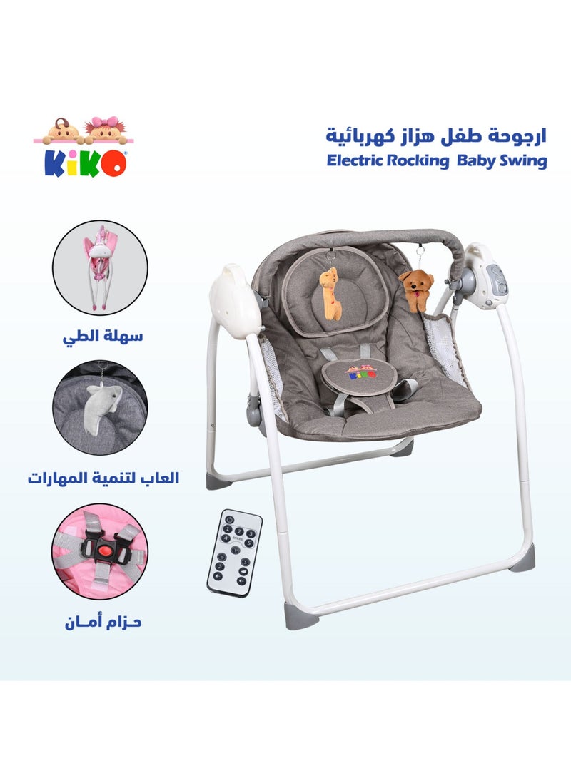 Kiko Baby Electric Swing - Beige - Image 2