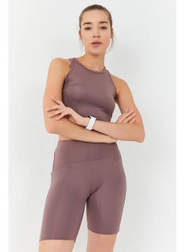 Tommy Life Violet Women's High Waist Slimming Crop Biker Leggings Set - 95302  - Image 3