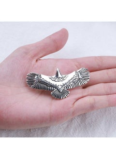 Yheakne Boho Eagle Star Hair Clip Barrette Goth Punk Wing Hair Barrette Silver Wing Headclips Metal Vintage Owl Barrette Hairpiece Decorative Hair Accessories For Women And Girls (Silver)  - Image 4