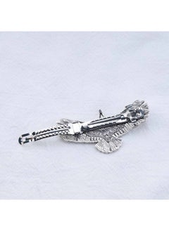 Yheakne Boho Eagle Star Hair Clip Barrette Goth Punk Wing Hair Barrette Silver Wing Headclips Metal Vintage Owl Barrette Hairpiece Decorative Hair Accessories For Women And Girls (Silver)  - Image 5