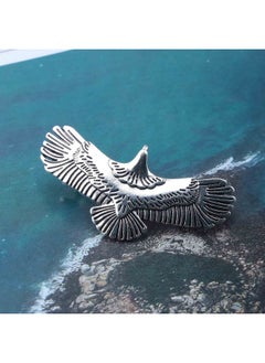 Yheakne Boho Eagle Star Hair Clip Barrette Goth Punk Wing Hair Barrette Silver Wing Headclips Metal Vintage Owl Barrette Hairpiece Decorative Hair Accessories For Women And Girls (Silver)  - Image 2