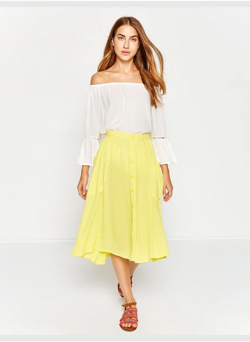 KOTON Button Detailed Skirt