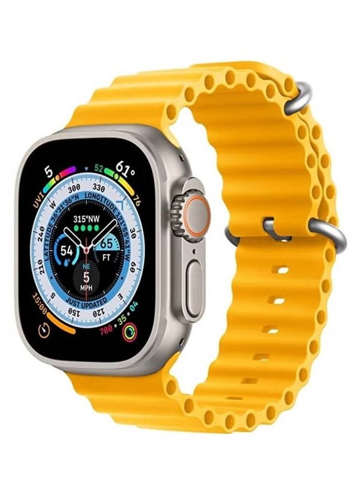 Beauenty - Sport New Silicone Band Compatible with Apple Watch Ultra Ocean 42/44/45/49mm Strap for iWatch Series Ultra 8 7 6 5 SE - Image 1