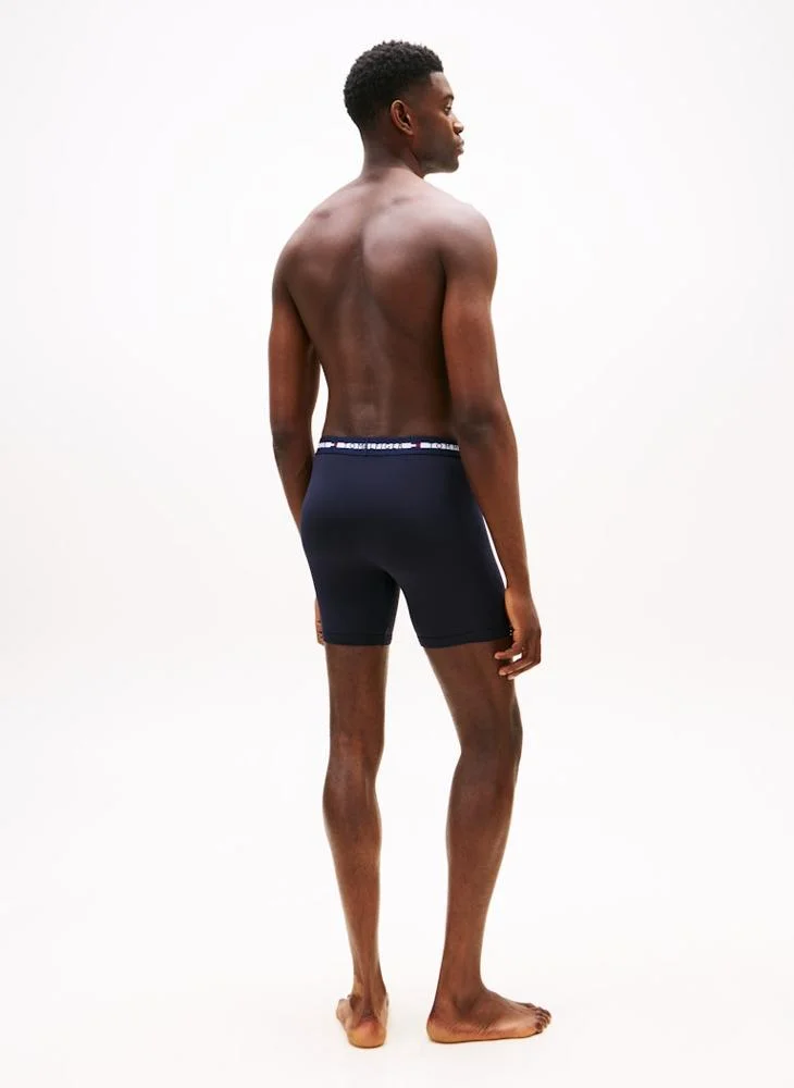 تومي هيلفيغر 3-Pack Signature Repeat Logo Waistband Trunks