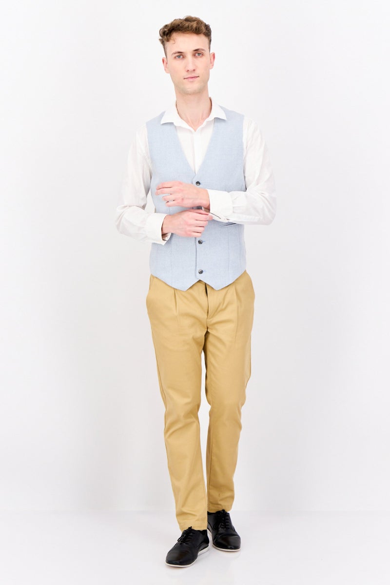 ASOS سترة خفيفة زرقاء للرجال بتصميم ضيق ومُحكم - Image 2