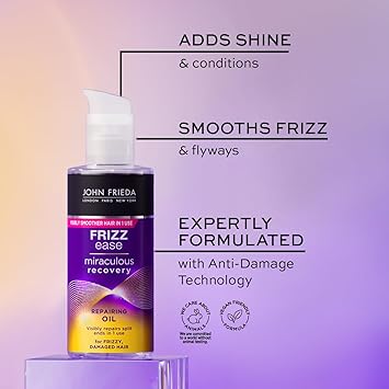 John Frieda John Frieda Frizz Ease Miraculous Recovery Repairing Tropical Oil Moisturising Hair Oil for Frizzy Damaged Hair 100 ml  - Image 3