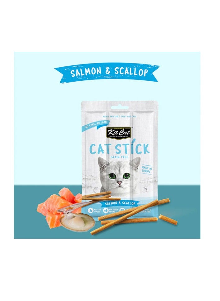 كيت كات - طعام قطط خالي من الحبوب بنكهة السلمون والاسكالوب 15 جرام - قطعتين - Image 3