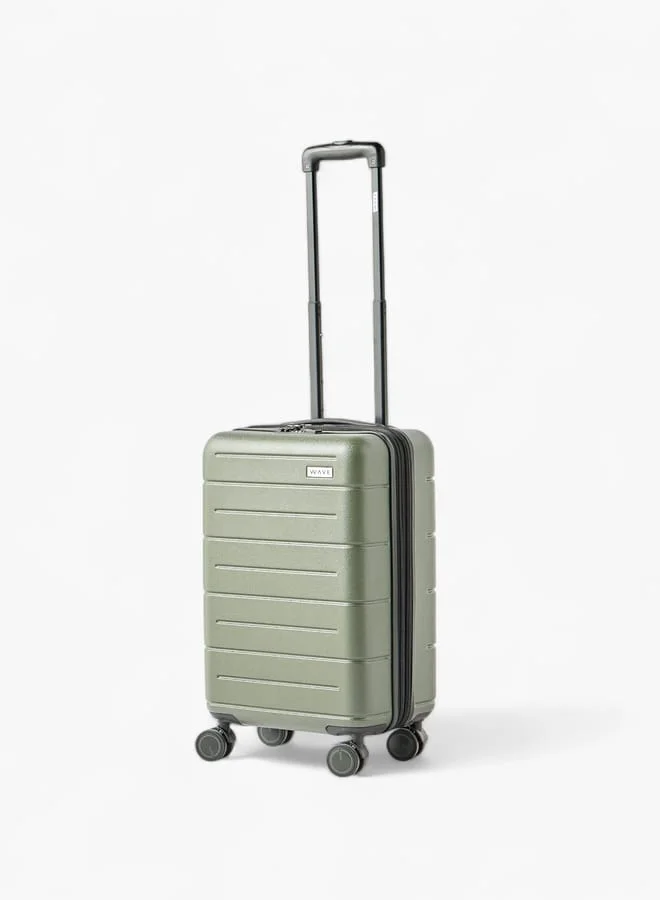 وايف Textured Hardcase Luggage Trolley Bag with Retractable Handle