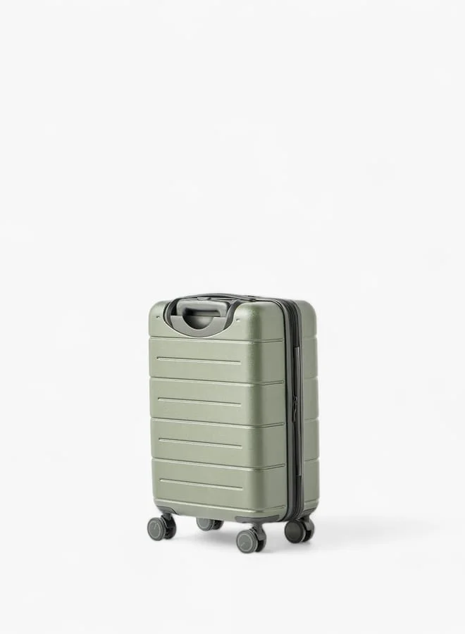 وايف Textured Hardcase Luggage Trolley Bag with Retractable Handle