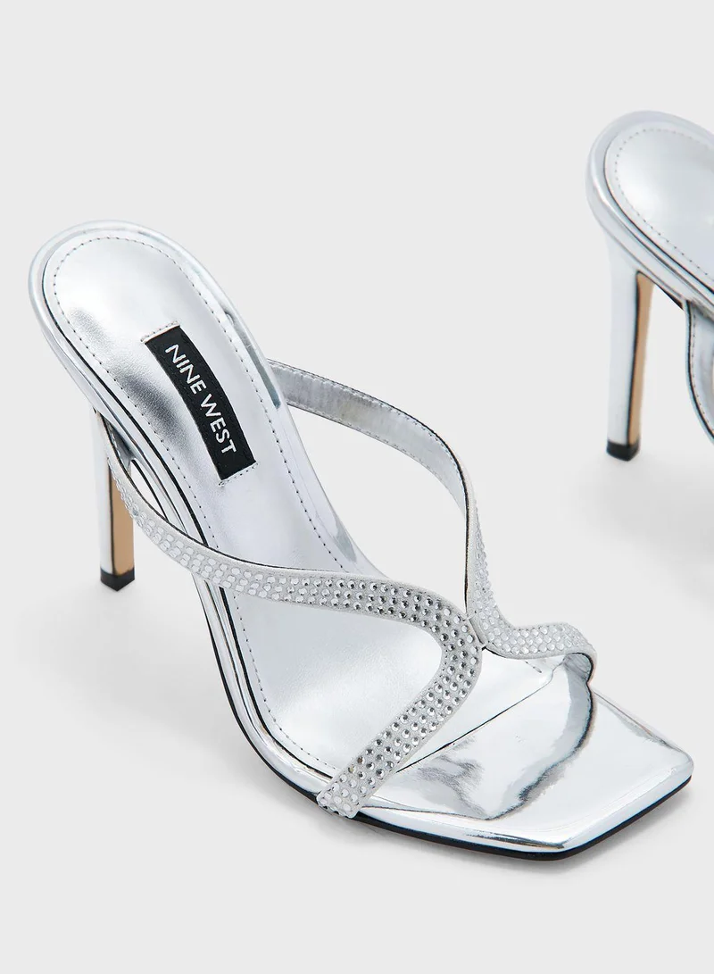 NINE WEST Corner Strap High Heel Sandals