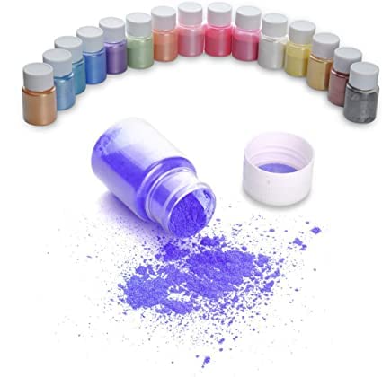 KEDIA KediaMica Powder for Epoxy Resin 15 Colors Shimmery Pigment Powder Epoxy Resin Color Pigment Natural Resin Mica Pigment Powder for Bath Bombs Candle Slime10gm  - Image 2