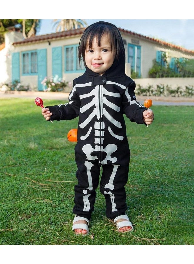 Tipsy Elves Kids Skeleton Halloween Costume Jumpsuit For Babies And Toddlers - Unisex Sizing - Spooky White Skeleton Halloween Costume For Boys And Girls Size 3T - Image 3