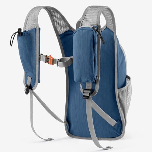 Uselike 10L Small Hiking Backpack Travel Daypack Lightweight Packable Back Pack for Women Men(Navy Blue) - Image 2