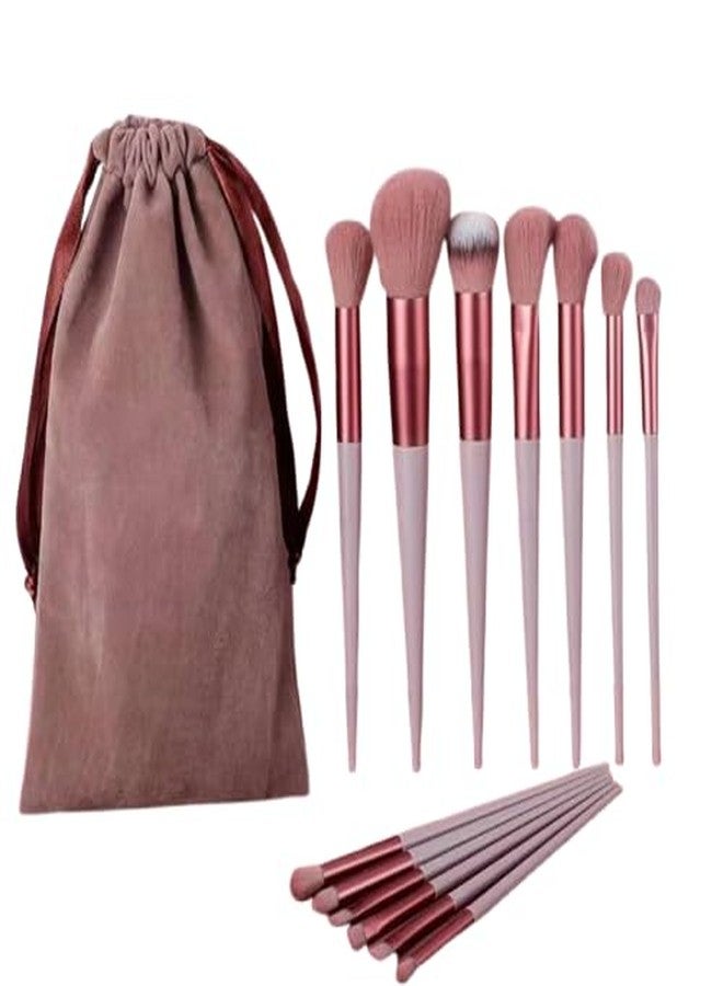 HirGlow 13-Piece Professional Makeup Brush Set with Pouch | Premium Synthetic Bristles | Foundation, Powder, Blush, Contour, Concealer & Eyeshadow Brushes | Travel Kit for Women | Multicolor - Image 1