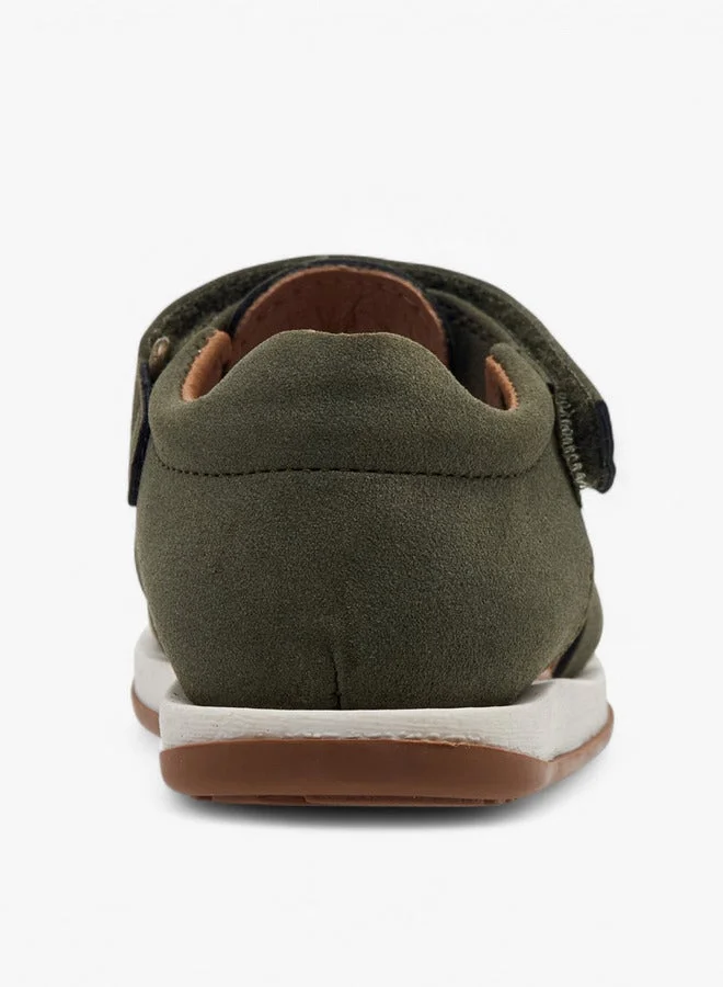 JUNIORS Solid Sandals with Hook and Loop Closure