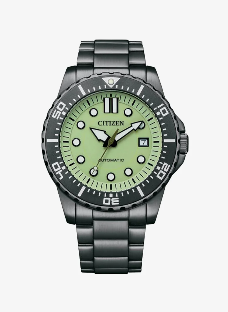 Citizen Men's Analog Round Shape Stainless Steel Wrist Watch NJ0177-84X 43 Mm